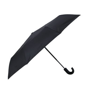 Зонт автомат, металл, пластик, эпонж, d96см, 8 спиц, черный (4/56)