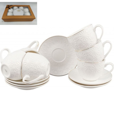 Чайный набор 12 пр 180мл (костяной фарф.) (6)