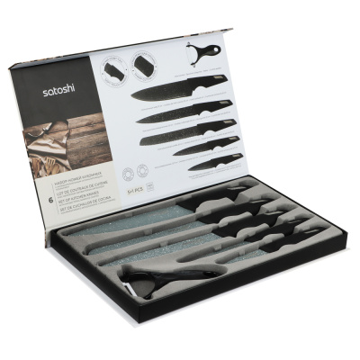 Набор кух.ножей 6пр "Aррен" в магнитн.коробке SATOSHI (1/10)