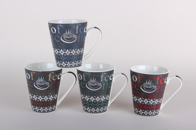 Кружка 350мл микс,фарф. (12/72)