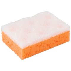 Губка для тела "Рыжий кот" поролон+массаж 13*9*4 см.(30/30)