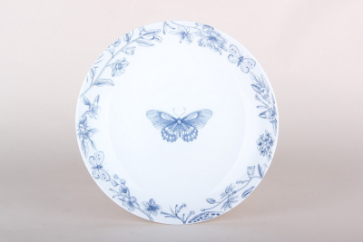 "Лазурный сад" Тарелка 23см глубокая 780мл (стеклокер.) (6/36)