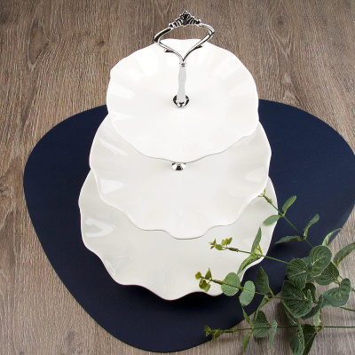 Блюдо 3-х ярусное d14/20/24см, h37см "Маршмеллоу" п/у  (фрф) (1/12)