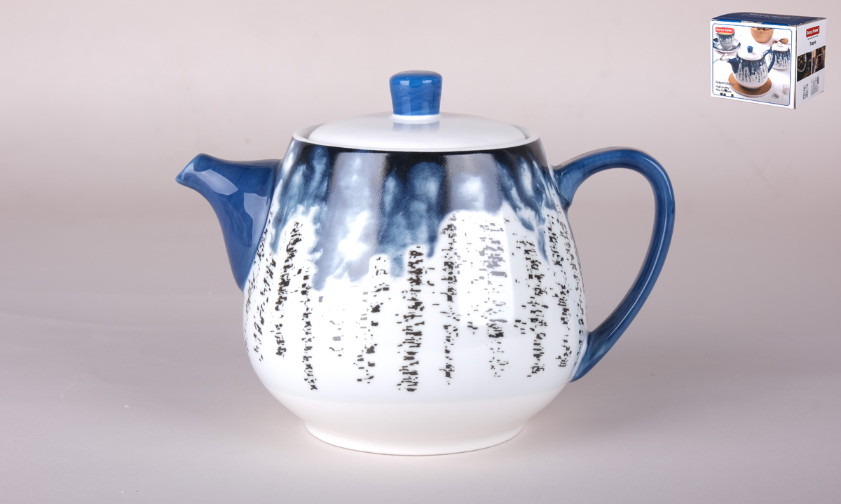 Blue star чайник 850мл п/у фарф (1)