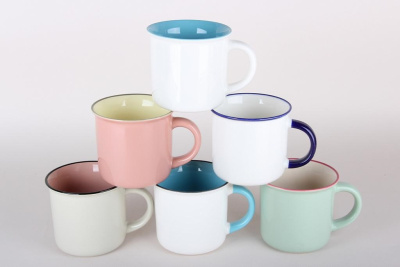 Кружка 350мл микс (фарф) (12/48)