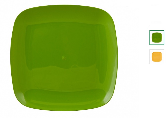 Тарелка 240*240см (квадрат) пластик(40)