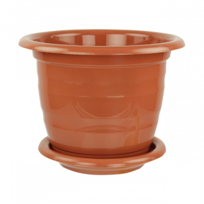 Горшок цв. "Виола"  3,5л с/под (корич) пласт.(20)