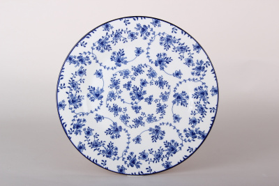 Тарелка 23см Голубой ситец обеденная (12/48)