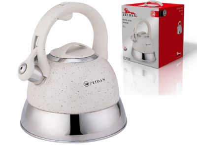Чайник 3,0л со свистком,3-х слойн.капсул.индукц.дно,курк.мех.,фикс.ручка«soft-touch»,п/у (нжс) (1/6)