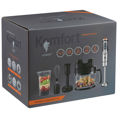 Блендер погружной Leonord EN-1745 6 в 1, 1300Вт (1/6)
