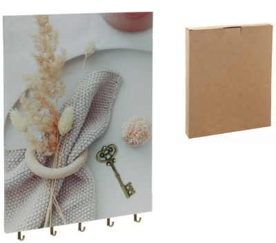 Ключница L30 W2 H42см(дерево,металл)(1/24)