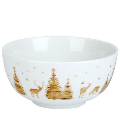 Салатник "Winter Forest" v=650 мл (min6) (транспортная упаковка)Фарф.(6/36)