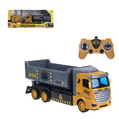 Строительная Техника Самосвал на Р/У, свет, движение, 5 АА, 35х14х7,5 см (1/32)