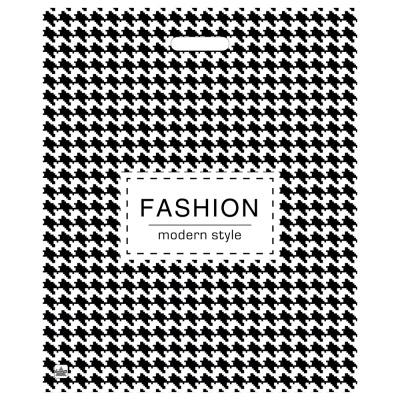 Пакет Шанель БИГ 20кг с вырубной ручкой, 60*50 см, 100 мкм ПВД (25/25)