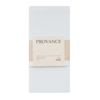 Наволочки 50х70см, 100% хлопок, бязь, 2шт, белый PROVANCE (1/45)