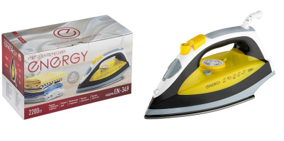 Утюг 2200Вт ENERGY EN-349 пар, спрей, пар.удар, самооч., тефлоновая подошва (1/10)