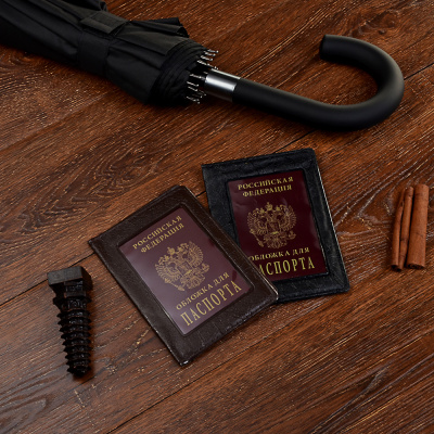 Обложка д/паспорта 10*14см ПВХ (2цв) (1/10/500)