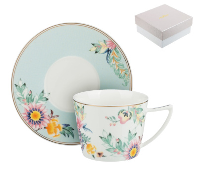 Набор чайный 2 пр., 240мл, 15см, Эмоушн фарфор MILLIMI (1)