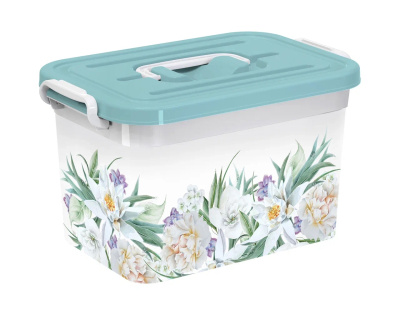 Контейнер для хранения 6,5л ЦВЕТЫ (1/8)