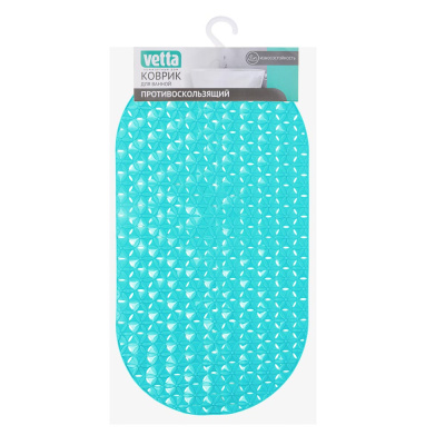 Коврик в ванну, противоскол., ПВХ, 67х37см, Звёзды, VETTA (1/10)