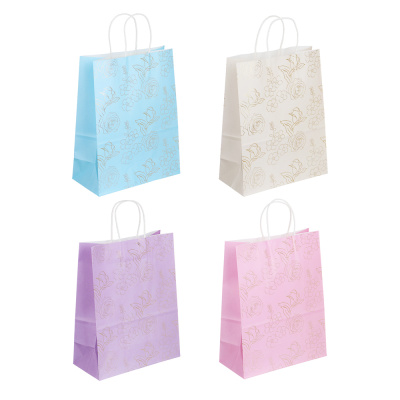 Пакет подарочный, бумажный, с фольгир. слоем, 25,5x33x12,5 см, 4диз, цветочный LADECOR (12/12)