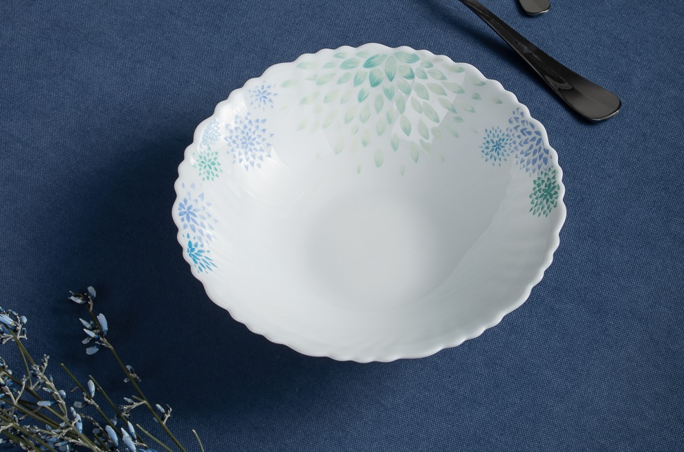 Салатник 19см опаловое стекло MILLIMI Асиано (6/48)