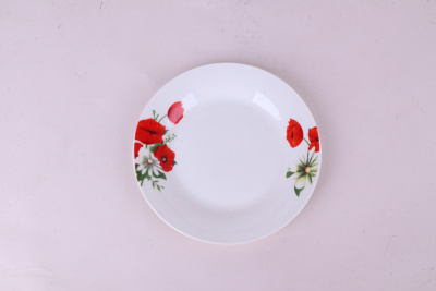 Тарелка 18см Маки десертная,фарф. (12/48)