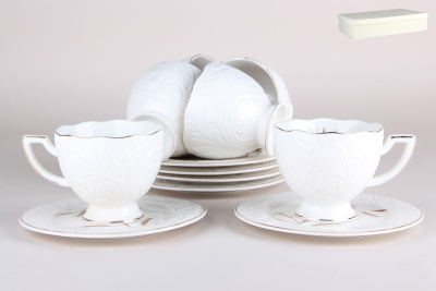 Набор чайный 12пр 220мл п/у фарф. (1/8)