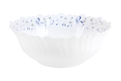 Салатник 15см 500мл "Синяя вуаль" (стеклокерам) (6/72)