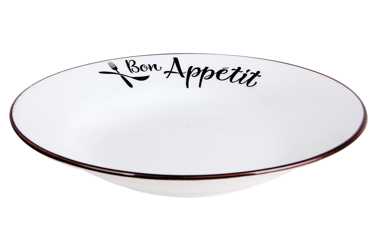 "Bon Appetit" Тарелка 20см 580мл глубокая керам. (12/30)