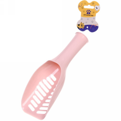 Совок д/кошачьего туалета "ДОНКОТТИКО", закруглённый, цвет бежево-розовый, 25*9,5см (1/1)