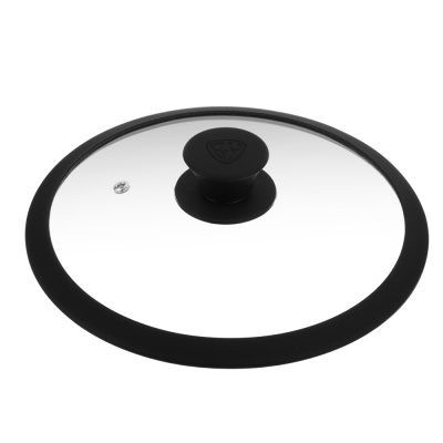 Крышка стекло/силикон с ручкой, 22см BY COLLECTION (12/12)