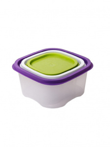 Набор контейнеров для заморозки и СВЧ 3шт (0,23л+0,4л+0,73л)цв.микс(пластик) (1/24)