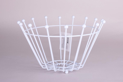 Ваза для фруктов 21.5х21.5х14.5см угл.сталь (1/60)