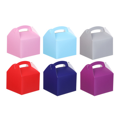 Коробка подарочная, складная, 14,5x14x11см, 6 цв (12/12)