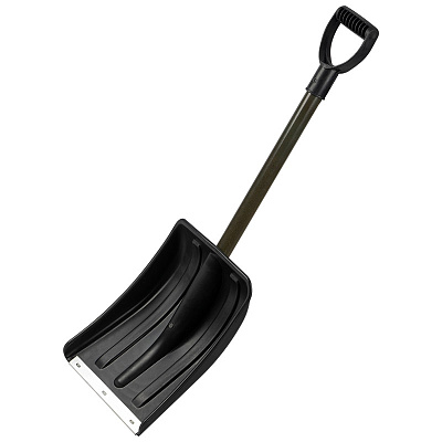 Лопата снег. 290*365 пласт. автомобильная метал. чер (1)