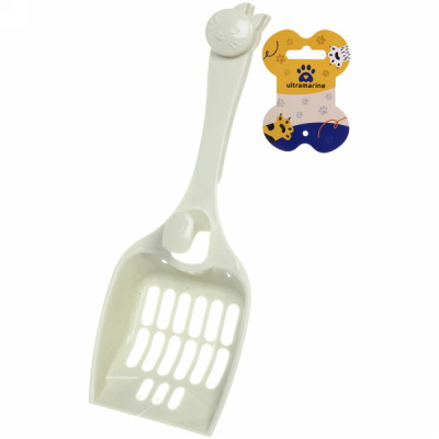 Совок д/кошачьего туалета с держат. "ДОНКОТТИКО", цвет фисташк., средняя сетка, 26*10см (1/1)