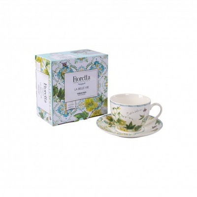 Чайная пара 260мл LA BELLE VIE (фарф.) (1/12)