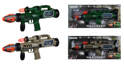 Игрушка "БАЗУКА" свет, звук, ABS, 2хАА, 23,8х52х6,9см(1/12)