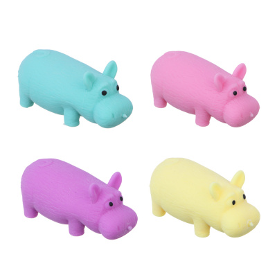 Игрушка антистресс растягушка "Зверушки", TPR, песок, 11х7,5см 4 цв  ИГРОЛЕНД  (12/12)