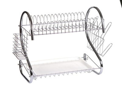 Сушилка для посуды 43*25*39см, хромир.покр. (пластик, нжс) (8)