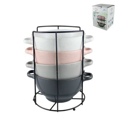 Набор бульонниц 5 предм. "Верона" 650мл (керамика) (1/6)     