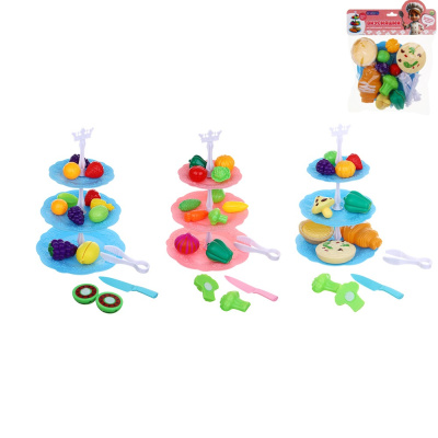 Продукты на подст. "Вкусняшки", с аксесс. в пакете, PP, PVC,21х26 см, 3диз ИГРОЛЕНД (3/84)