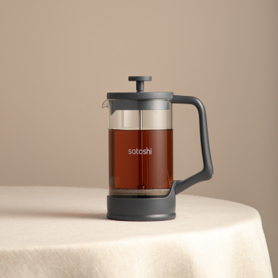 Френч-пресс 600мл, жаропрочное стеклоSATOSHI Фавьер серый (1/30)