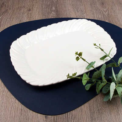 Блюдо сервировочное 30*20*2,5см "Маршмеллоу"  (фрф) (6/6)