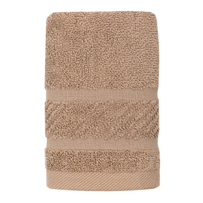 Полотенце махровое, 100% хлопок, 30х50см, Виана темно-беж PROVANCE (8/200)