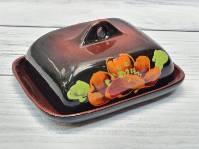 Маслёнка "Полянка" Мак черный (8)