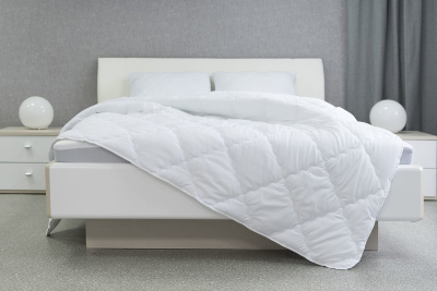 Одеяло "Бамбуковое волокно" облегченное 205х172 Микрофибра Белый (1/10)