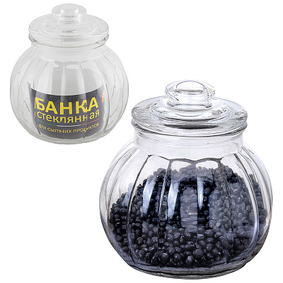 Банка для сыпучих продуктов с крышкой 1,3л BOLLA Mallony (стекло) (1/12)
