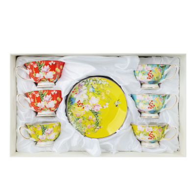 Набор чайный 12 пр., 220мл, 15см, костяной фарфор MILLIMI Восточный сад (1/12)